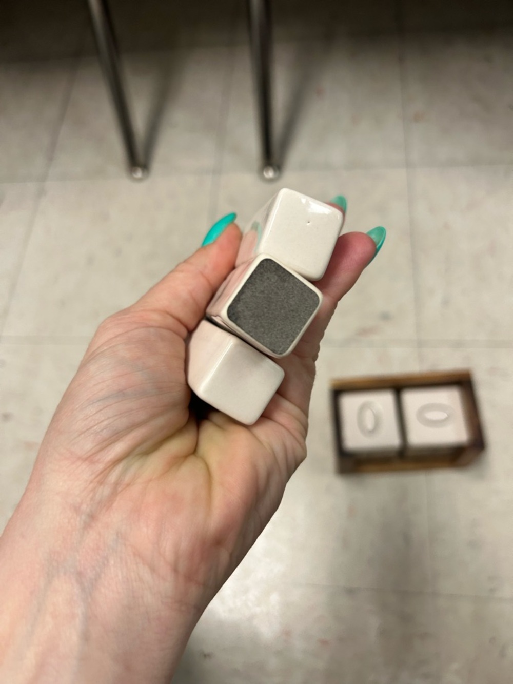 Rae Dunn Perpetual Desk Calendar | Farmhouse Wood Block Calendar | Magenta - Picture 5 of 11